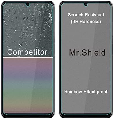 Mr. Shield [3'lü Paket] ZTE blade V40 Smart için Tasarlandı [Temperli Cam] [9H Sertliğe Sahip Japonya Camı] Ömür Boyu