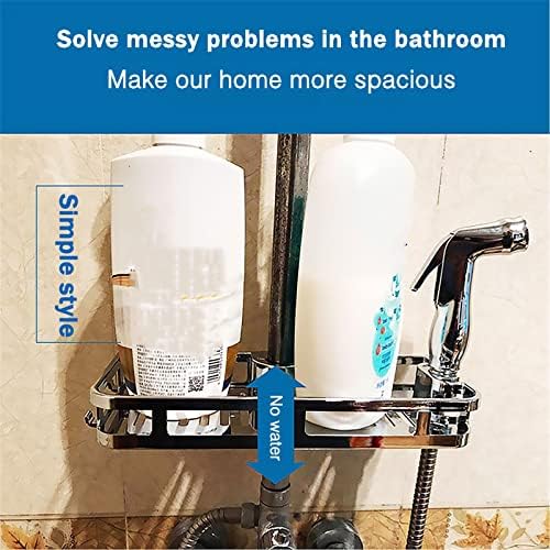 ACHVAC Küçük Sehpa Mutfak Banyo duş rafı Dikdörtgen Ayrılabilir Kaldırma Depolama Tepsisi Raf Plastik Tutucu Banyo