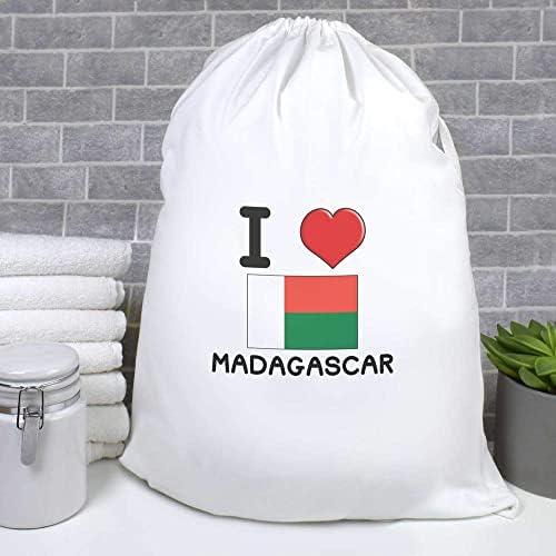 Azeeda' Madagaskar'ı Seviyorum ' Çamaşır/Yıkama/Saklama Çantası (LB00021867)
