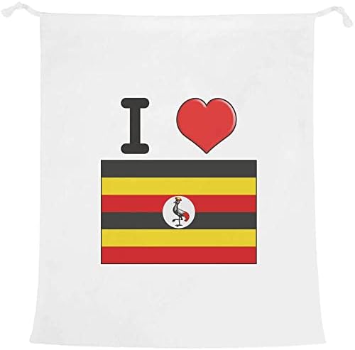 Azeeda 'Uganda'yı Seviyorum' Çamaşır/Yıkama/Saklama Çantası (LB00022002)