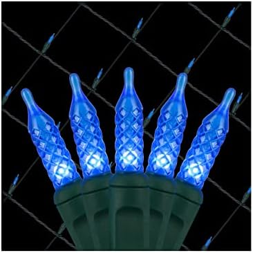 Kutlamalar 40803-71 Net ışık seti Mavi ampuller Led 4' X 6' İç/Dış Mekan Kullanımı, Mavi