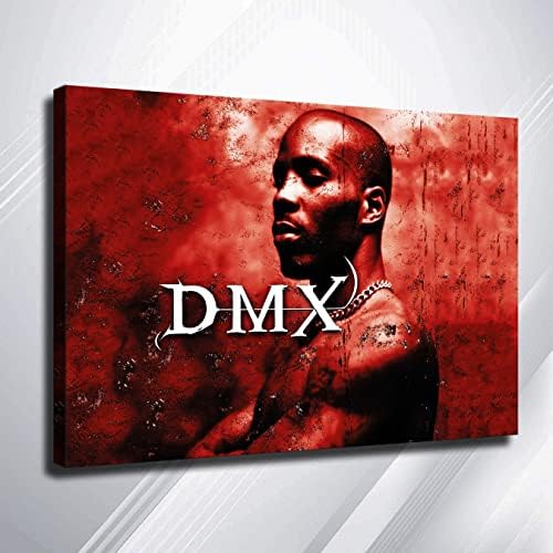 Tuval Duvar Sanat Baskı Dekor DMX Poster Hip Hop Poster Rap Poster Müzik Fan Duvar Dekor NRTİUESX HD Sanat (8x12 Tuval