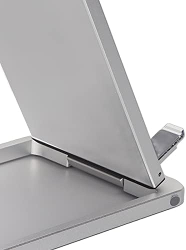 KnityMac Ayarlanabilir Cep Telefonu Standı Katlanabilir Alüminyum Alaşım Tablet Bilgisayar Telefon Tutucu Gümüş Ayarlanabilir