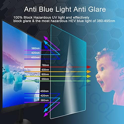 Göz Koruması 24 inç ekran koruyucu Anti mavi ışık parlama Önleyici 24 inç 16:9 Dell, HP, Acer, ViewSonic, ASUS, Aoc,