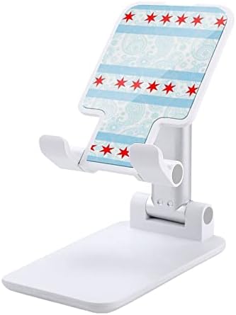 Chicago Paisley Bayrağı cep telefonu Standı Katlanabilir telefon tutucu Taşınabilir akıllı telefon standı Telefon