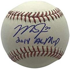Mike Trout İmzalı Otomatik OML Beyzbol 2014 AL MVP MLB - İmzalı Beyzbol Topları